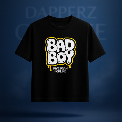 Fearless “BAD BOY” premium oversized T-shirt | 240 GSM FRENCH TERRY 100% COTTON.