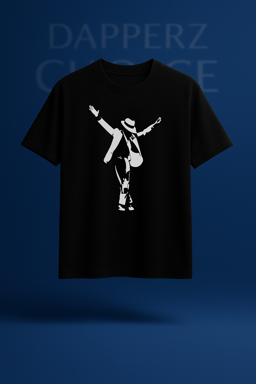 iconic “MOONWALK LEGEND” premium black oversized T-shirt | 100% premium French Terry cotton (240 GSM)