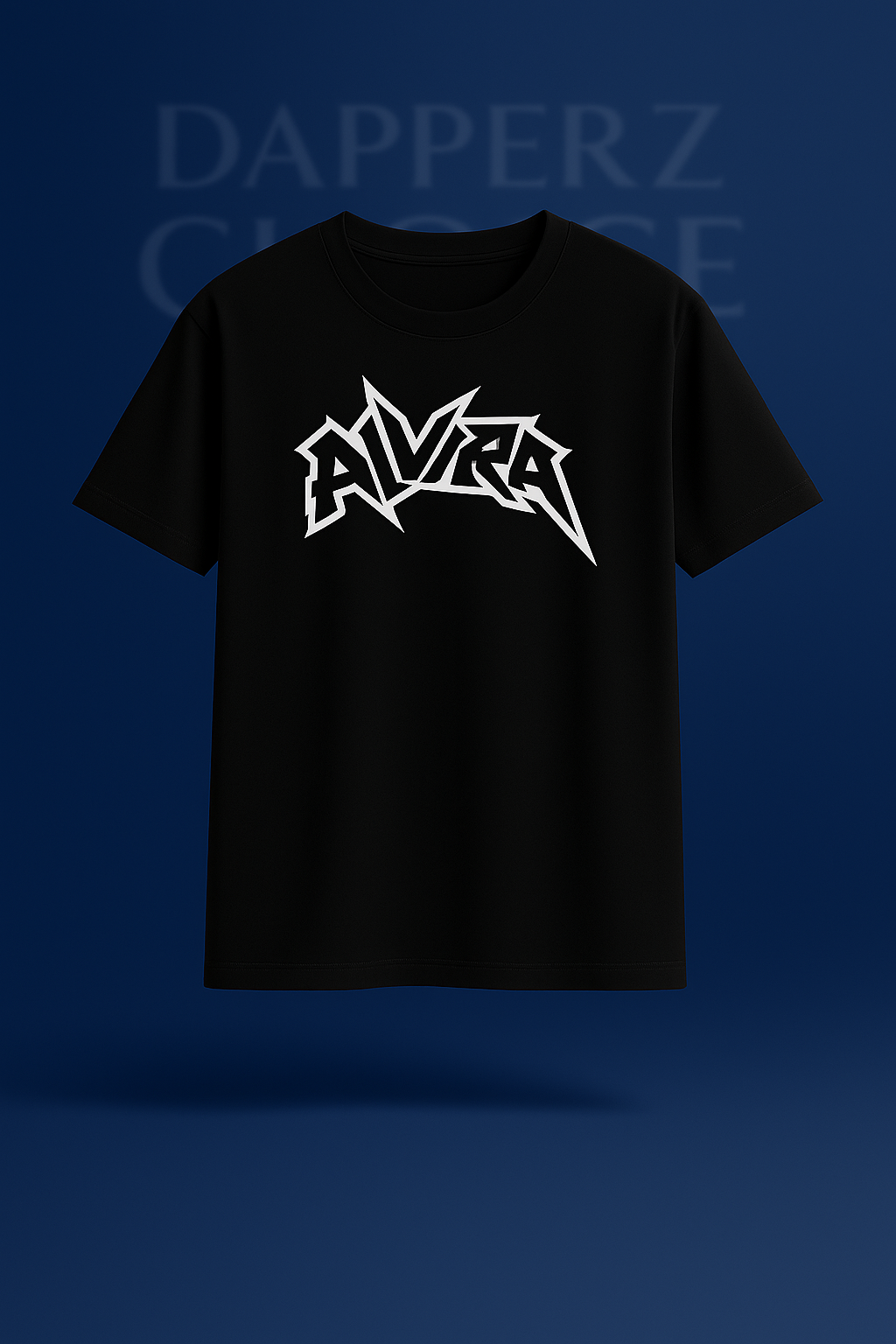 “ALVRA EDGE” Premium Black Oversized T-Shirt | 240 GSM FRENCH TERRY 100% COTTON