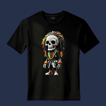 Rasta skull graphic EDITION Tee | 240 GSM PREMIUM Oversized T-shirt