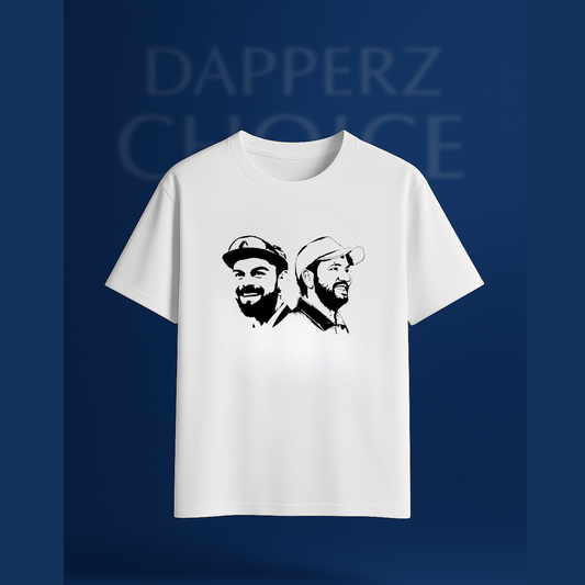 “ROKO ICONIC FAN EDITION” Premium White Oversized T-Shirt | 240 GSM FRENCH TERRY 100% COTTON